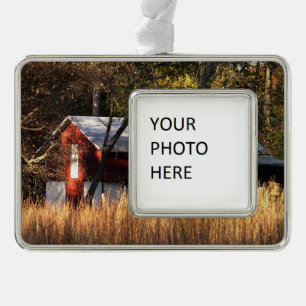Fall Barn in Central Maryland Christmas Ornament