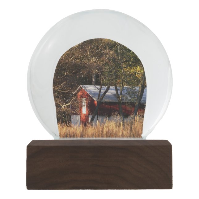 Fall Barn in Central Maryland Snow Globe (Front)