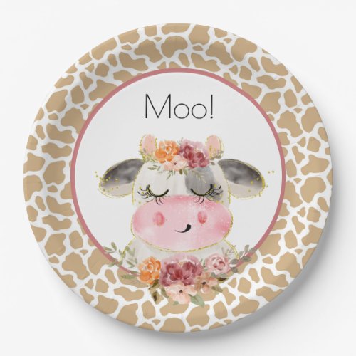 Fall Barnyard Birthday Plate Oink Moo Cockadoodle