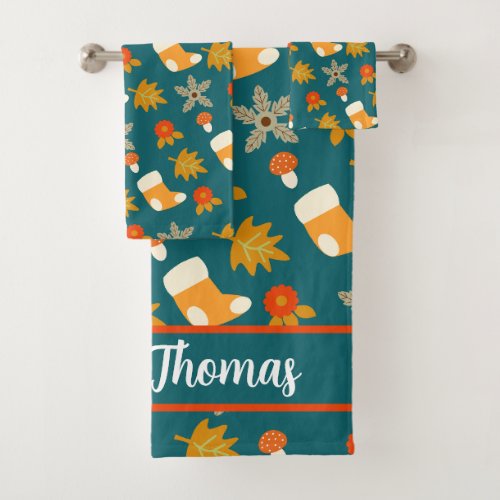 Fall Bath Towel Set