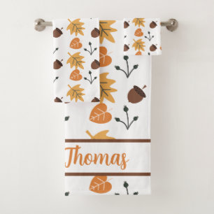 Fall Bath Towel Set