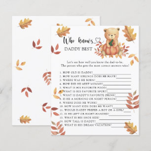 Fall bear - Who knows Daddy best game