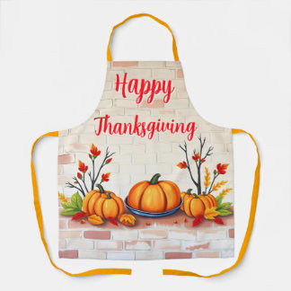 Fall Beautiful Popular Happy Thanksgiving Apron