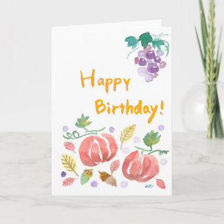 Fall birthday card