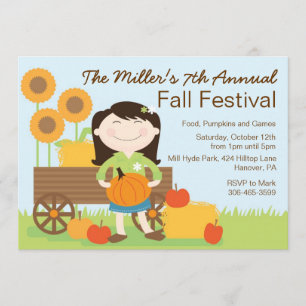 Fall Birthday Party Invitation
