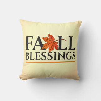 Fall Blessings Throw Pillow