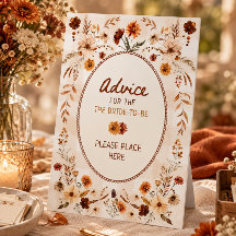 Fall Boho Bridal shower advice for the bride-to-be