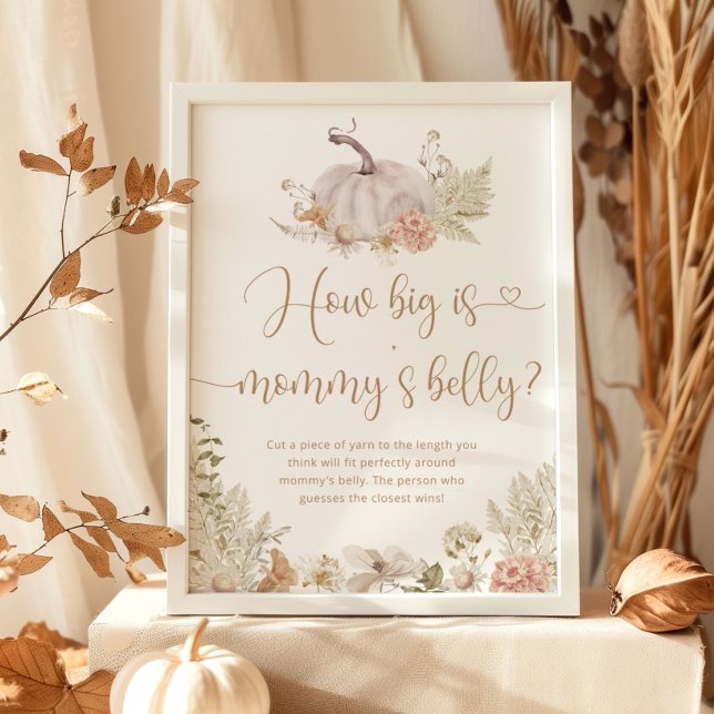 Fall boho how big is mommy's belly game poster (Creator Uploaded)