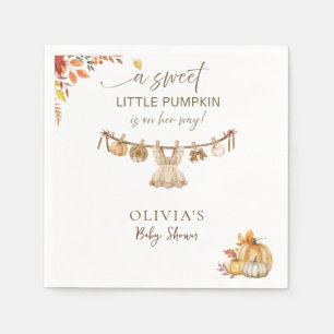 Fall Boho Laundry A Little Pumpkin On Her Way Napkins