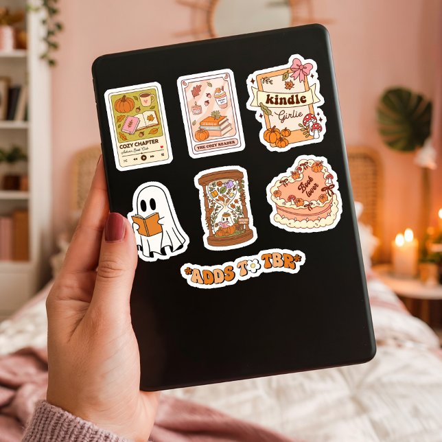 Fall Bookish Ghost Reading Set Sheet Sticker (Creator Uploaded)