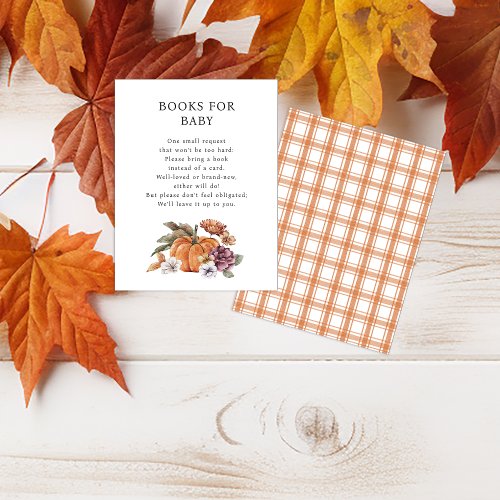 Fall Books For Baby Enclosure Card