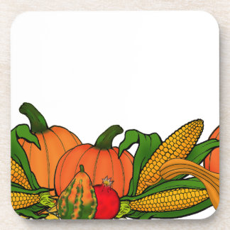 fall border beverage coaster