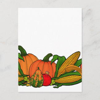 fall border postcard