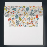Fall Botanical Envelope<br><div class="desc">Whimsical and colorful fall foliage pattern design by Shelby Allison.</div>