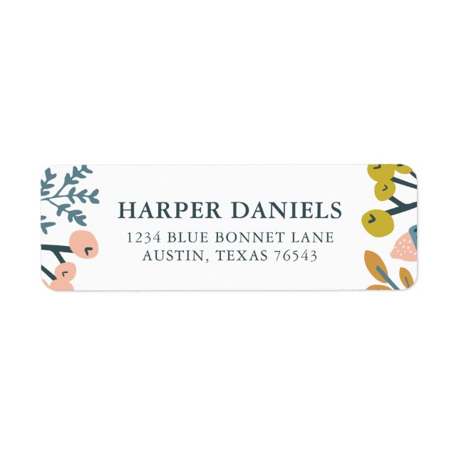 Fall Botanical Label (Front)