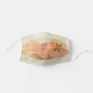 Fall Botanical Pattern Novelty Gifts Cloth Face Mask