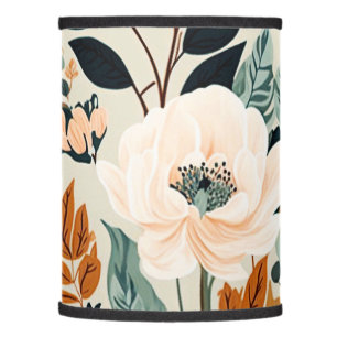 Fall Botanical Seamless Floral Pattern Lamp Shade