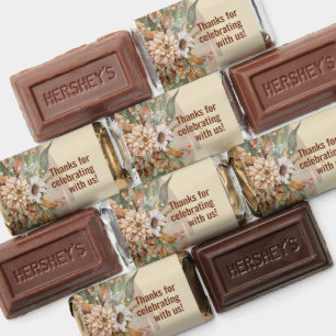 Fall Botanicals Wedding Favor Candy (Rust)