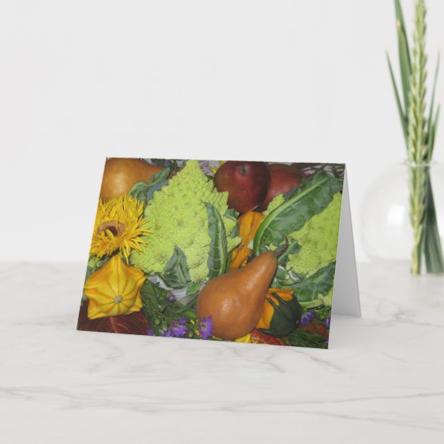 Fall Bouquet-Folded Greeting Card (Front)