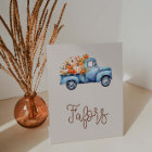 Fall Boy Baby Shower Blue Pumpkin Truck Favors