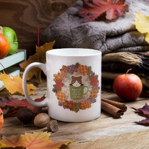 Fall Break Cat Giant Coffee Mug