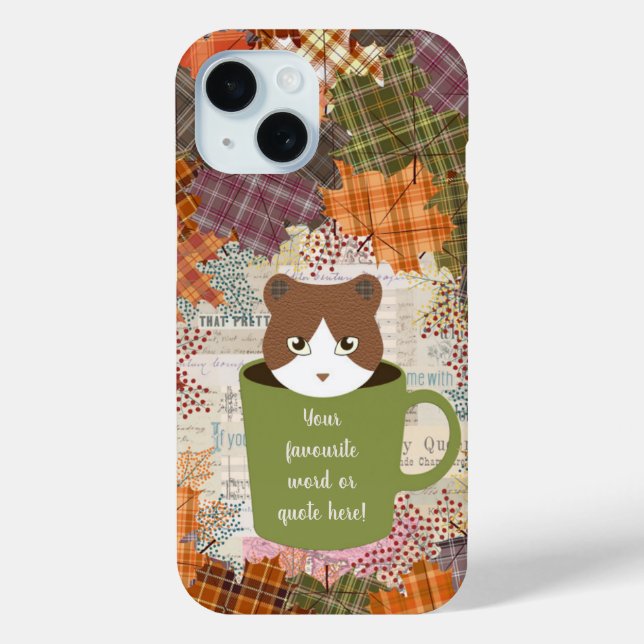 Fall Break Cat iPhone Case (Back)