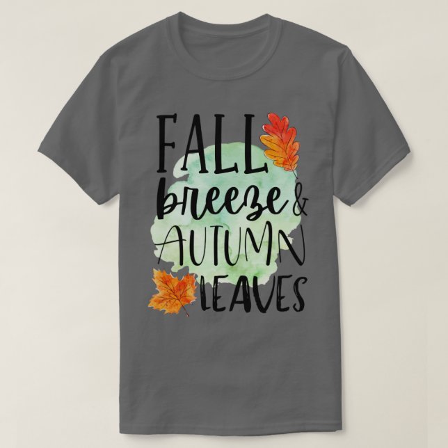 Fall Breeze Autumn Leaves 1 T-Shirt (Design Front)