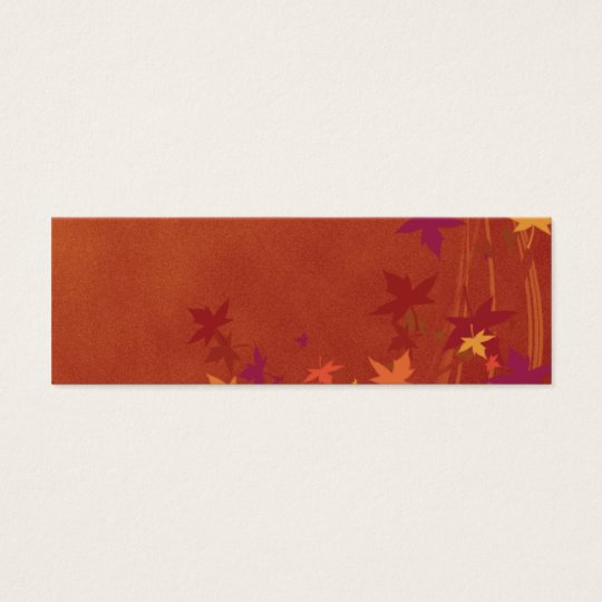 Fall Breezes Thanksgiving Placecard Mini Business Card