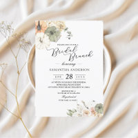Fall Bridal Brunch Invitation | Watercolor Pumpkin