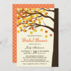 Fall Bridal Shower Classy Maple Leaves Autumn Tree
