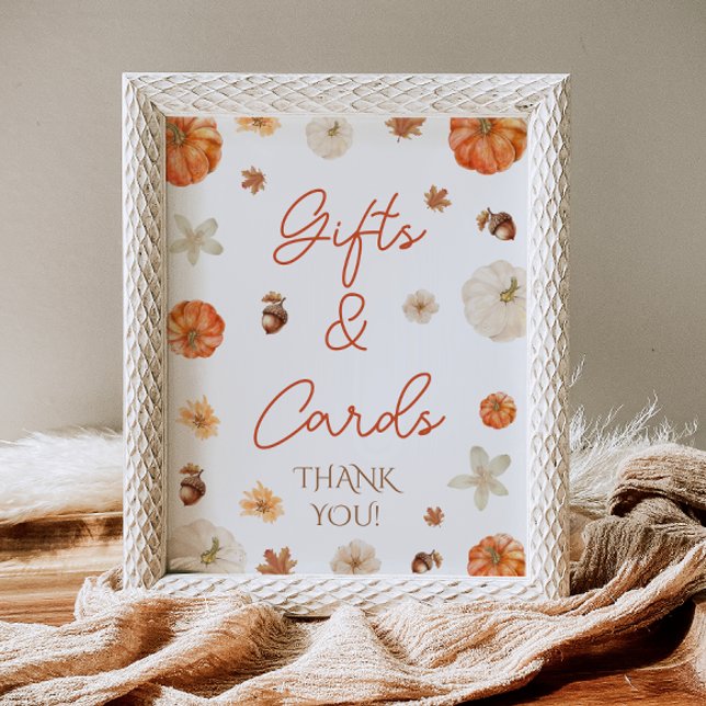 Fall Bridal Shower Gifts & Cards Sign (Creator Uploaded)