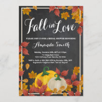 Fall Bridal Shower invitation Chalkboard