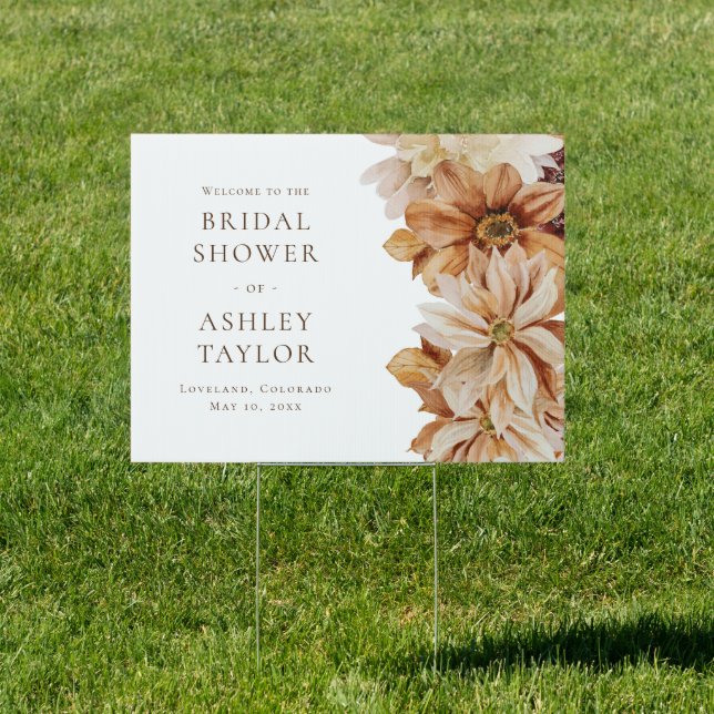 Fall Bridal Shower Sign (Insitu)