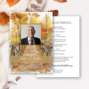 Fall Bridge Funeral Service Program