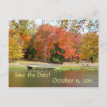 Fall Bridge Save the Date Postcard