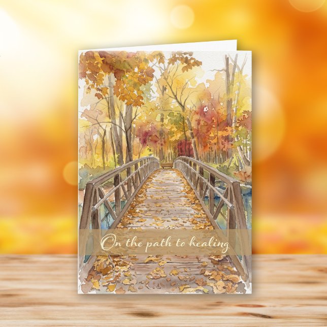 Fall Bridge Sympathy Card (Creator Uploaded)