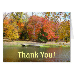 Fall Bridge Thank You Card (Blank Inside)
