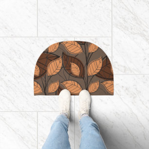 Fall Brown Leaves Doormat