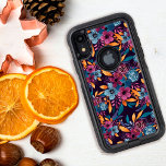 Fall Burgundy Navy Mustard Watercolor Flowers Art OtterBox Commuter iPhone XR Case<br><div class="desc">This elegant and artsy pattern is perfect for the trendy and stylish woman. It features a hand-painted berry burgundy red, navy blue, mustard yellow, emerald green, and classic blue watercolor fall and autumn, flowers and leaves bouquet pattern on top of a simple purple burgundy background. It's an artistic, modern, country,...</div>