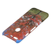 Fall burning red maple tree in the blue sky  uncommon google pixel case (Top)