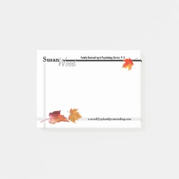 Fall Business Post-it Notes by schoolpsychdesigns at Zazzle