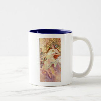 Fall by Mucha Two-Tone Coffee Mug