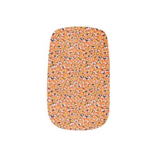 Fall Candy Corn Pattern Minx Nail Art