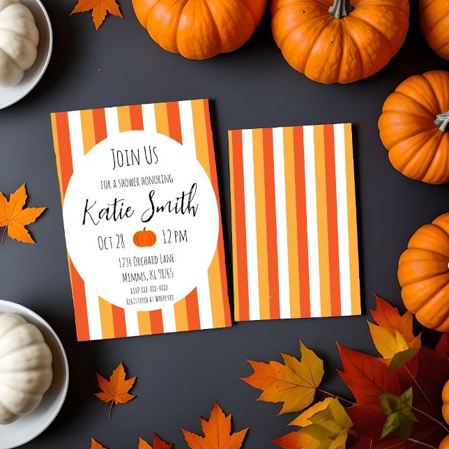 Fall Candy Corn Shower Invite (Creator Uploaded)
