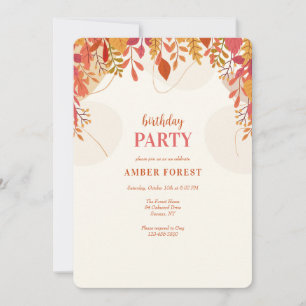 Fall Canopy Invitation