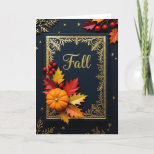 Fall Card, Happy Fall Card, Autumn Card,Halloween  Holiday Card