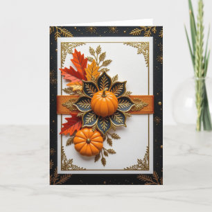 Fall Card, Happy Fall Card, Autumn Card,Halloween  Holiday Card