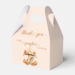 Fall Carousel pumpkin is on the way Favor Box