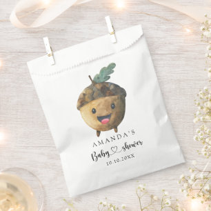 Fall cartoon acorn Baby Shower Favor Bag
