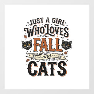 Fall Cat Lover Vintage Halloween Shirt Design_1 Floor Decals